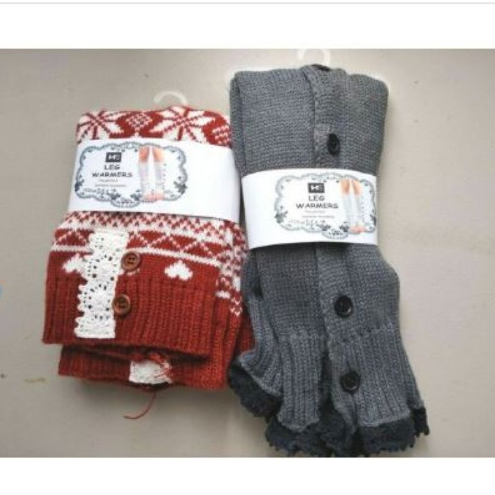 Lot Of 2 HE Leg Warmers